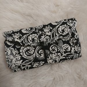 Jewelry or makeup roll up travel bag